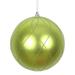 Vickerman 471425 - 4" Lime Matte and Glitter Swirl Ball Christmas Tree Ornament (4 pack) (N170673D)