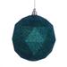 Vickerman 469361 - 8" Emerald Glitter Geometric Ball Christmas Tree Ornament (M177524DG)