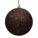 Vickerman 485576 - 6" Chocolate Sequin Ball Christmas Christmas Tree Ornament (4 pack) (N591575DQ)