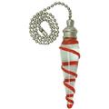 Westinghouse 776304 - 12" Red Spiral Glass Pull Chail (Red Spiral Glass Pull Chain)