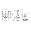 Leviton 00721 - Horizontal 2G11 Base Lamp Holder Rectangular Foot Mounting (LEVITON 2G11 BASE SUPPORT CLIP (HORIZONTAL) LH0721 23452-H)