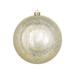 Vickerman 440674 - 8" Champagne Mercury Finish Ball Christmas Tree Ornament (M166638)