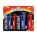 Eveready 12128 - Red & Blue Economy LED Flashlights (Batteries Included) (Set of 4) (EVM5511S)