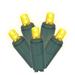 Vickerman 397879 - 200 Light 100' Green Wire Yellow Wide Angle LED Set 6" Spacing (X6G6807)