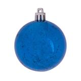 Vickerman 455227 - 10" Blue Shiny Mercury Ball Christmas Tree Ornament (M166702)