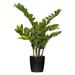 Vickerman 459676 - 28" Zamifolia Bush X 7 w/Pot -Green (TB170901) Home Office Bushes