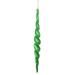 Vickerman 477366 - 14.6" Emerald Shiny Spiral Icicle Christmas Tree Ornament (2 pack) (N175124D)