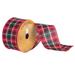 Vickerman 501597 - 2.5" x 10yd Red Muslin Plaid Wired (Q170073) Plaid Patterned Christmas Ribbons