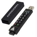 Apricorn Aegis Secure Key 3Z 64GB 256-bit AES XTS Hardware Encrypted FIPS 140-2 Level 3 Validated Secure USB 3.0 Flash Drive (ASK3Z-64GB), black