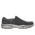Skechers Men's Relaxed Fit: Creston - Moseco Slip-On Shoes | Size 10.0 | Charcoal | Textile/Leather