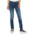 G-STAR RAW Women's Midge Saddle Mid Waist Straight Jeans, Blue Dark Aged, 33W / 32L