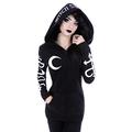 Restyle Witchcraft Occult Symbol Nugoth Punk Hoodie - Black (XL - UK 14)