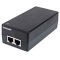 Intellinet Gigabit Ultra PoE+ Injector, 1 x 60 W Port, IEEE 802.3bt and IEEE 802.3at/af Compliant, Plastic Housing (UK Power Cord)