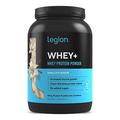 Legion Whey+ Vanilla Whey Isolate Protein Powder from Grass Fed Cows - Low Carb, Low Calorie, Non-GMO, Lactose Free, Gluten Free, Sugar Free. 30 Servings.