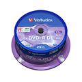 Verbatim DVD+R Double Layer Matt Silver 8.5GB, 25er Pack Spindel, DVD Rohlinge beschreibbar, 8-fache Brenngeschwindigkeit & Hardcoat Scratch Guard, Rohlinge DVD-R, DVD leer