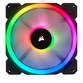 Corsair LL140 RGB 140mm Dual Light Loop PWM RGB Fan - Single Fan - Black