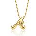 Women's Alex Woo Atlanta Braves 16" Little Logo 14k Yellow Gold Necklace