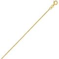 Fine Round Anchor Chain necklace 14 carat / 585 Yellow Gold Width 0.8 mm Available in Various Lengths (60)