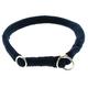 Dinoleine Hunde-Halsband/Stoppwürger, Größenverstellbar, Natürliche Baumwolle, Größe: L/60 cm, Marineblau, 131012