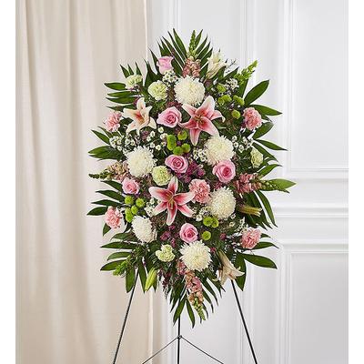 1-800-Flowers Flower Delivery Pastel Sympathy Standing Spray Small | Happiness Delivered To Their Door