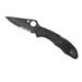 Spyderco Delica 4 Lightweight Folding Knife Black FRN Handle Black Blade PS Blade C11PSBBK