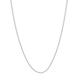 14ct White Gold Curb Chain Necklace 1.04mm Lobster Claw Closure Jewelry Gifts for Women - 51 Centimeters