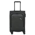 Travelite paklite 4-Rad Weichgepäck Koffer Handgepäck erfüllt IATA Bordgepäck Maß mit TSA Schloss + Aufsteckfunktion, Gepäck Serie DERBY: Stilvoller Trolley in Two-Tone-Optik, 55 cm, 41 Liter