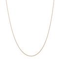 14ct Rose Gold .5 mm Cable Rope Chain Necklace (carded) Jewelry Gifts for Women - 46 Centimeters