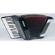 Hohner Bravo Line Facelift III Chromatisches Piano-Akkordeon mit Tasche 96 Bass Schwarz