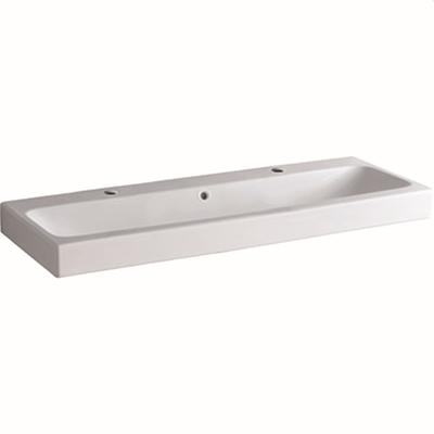 Geberit Waschtisch iCon, mit zwei Hahnlöchern, B: 1200, T: 485 mm, 124020000, weiss 124020000