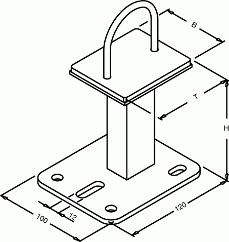 Zehnder Zubehör Hub-Fußkonsole HFK 2/1 754211 Image