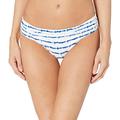 Seafolly Women's Mandala Ruched Retro Bikini Bottom Swimsuit, Mandala French Blue, 12 US