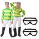 ADULTS HORSE JOCKEY COUPLES UNISEX FANCY DRESS COSTUME - PERFECT FOR MENS AND WOMENS JOCKEY AND SPORTS FANCY DRESS - LARGE AND X-LARGE