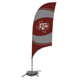 Texas A&M Aggies 7.5' Swirl Razor Feather Stake Flag with Base