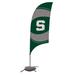 Michigan State Spartans 7.5' Swirl Razor Feather Stake Flag with Base