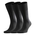 FALKE Men's Airport 3-Pack M SO Socks, Black (Black 3000), 39-40 (Pack of 3)