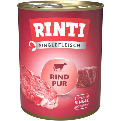 12x800g Singlefleisch Ente pur Rinti Hundefutter nass