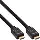 InLine 17515A HDMI Aktiv-Kabel, HDMI-High Speed mit Ethernet, 4K2K, Stecker/Stecker, schwarz/gold, Nylon Geflecht Mantel 15m