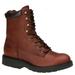 Work America Men's 8" Brawny Leather Work - 10 Brown Boot E4