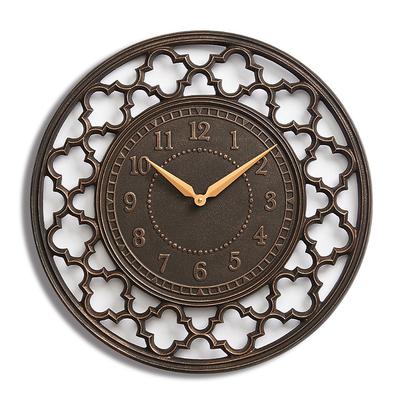 Quatrefoil Clock - Rubbed Bronze - Frontgate