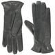 Roeckl Damen Klassiker-Gerafft Handschuhe, Braun (Stone 060), 8