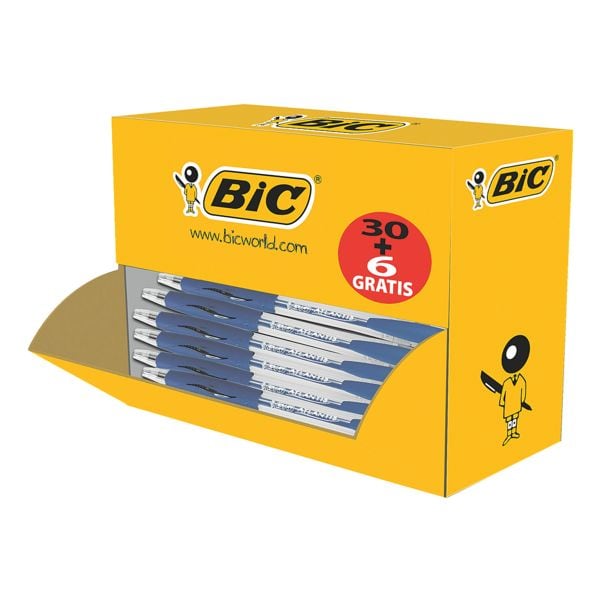 BIC 36er-Pack Druckkugelschreiber »Atlantis Classic« blau Image