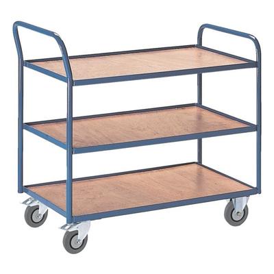 ROLLCART Tischwagen mit 3 Etagen »37 kg« blau, 111x98x60 cm