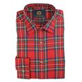 Viyella Red Royal Stewart Tartan 80/20 Cotton Wool Blend Shirt