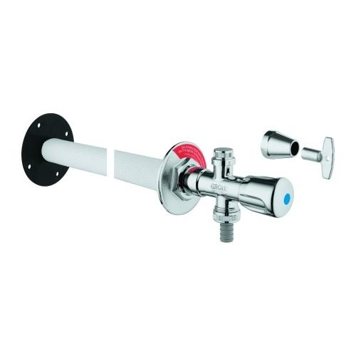 GROHE Außenwandventil Bausatz Eurotec 41208 DN15 mit Steckschlüssel mattchrom 41208000