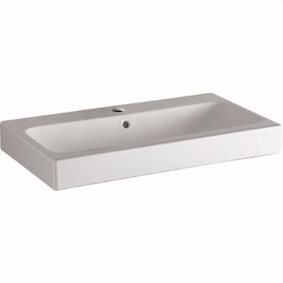 Geberit Waschtisch iCon, 1 Hahnloch, B: 750 mm, T: 485 mm, 124075600, weiss mit Keratect 124075600