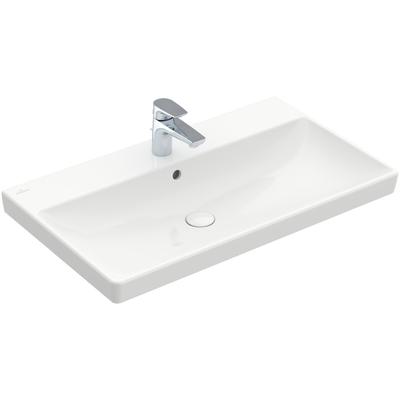 Villeroy & Boch Schrankwaschtisch Avento, 1 Hahnloch, mit Überlauf, WeißAlpin 41568001