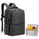 SLOTRA 17 inch Laptop Backpack with Lunch Box Travel Computer Backpack Large Capacity Rucksuck Business Commute Bag Water-Resistance Picnic Backpack with USB (Dark Grey 1)
