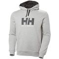 Helly Hansen Mens HH Logo Hoodie, L, Grey Melange