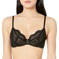 Gossard Women's Superboost Lace Non-Padded Plunge Bra, Black (Black), 36B